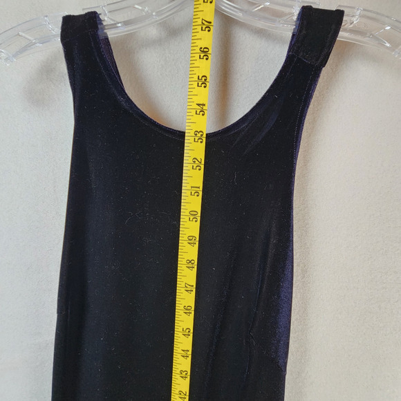 Shelli Segal Sleeveless Stretch Maxi Dress Size 6 Black/Purple Evening Formal - Picture 2 of 7